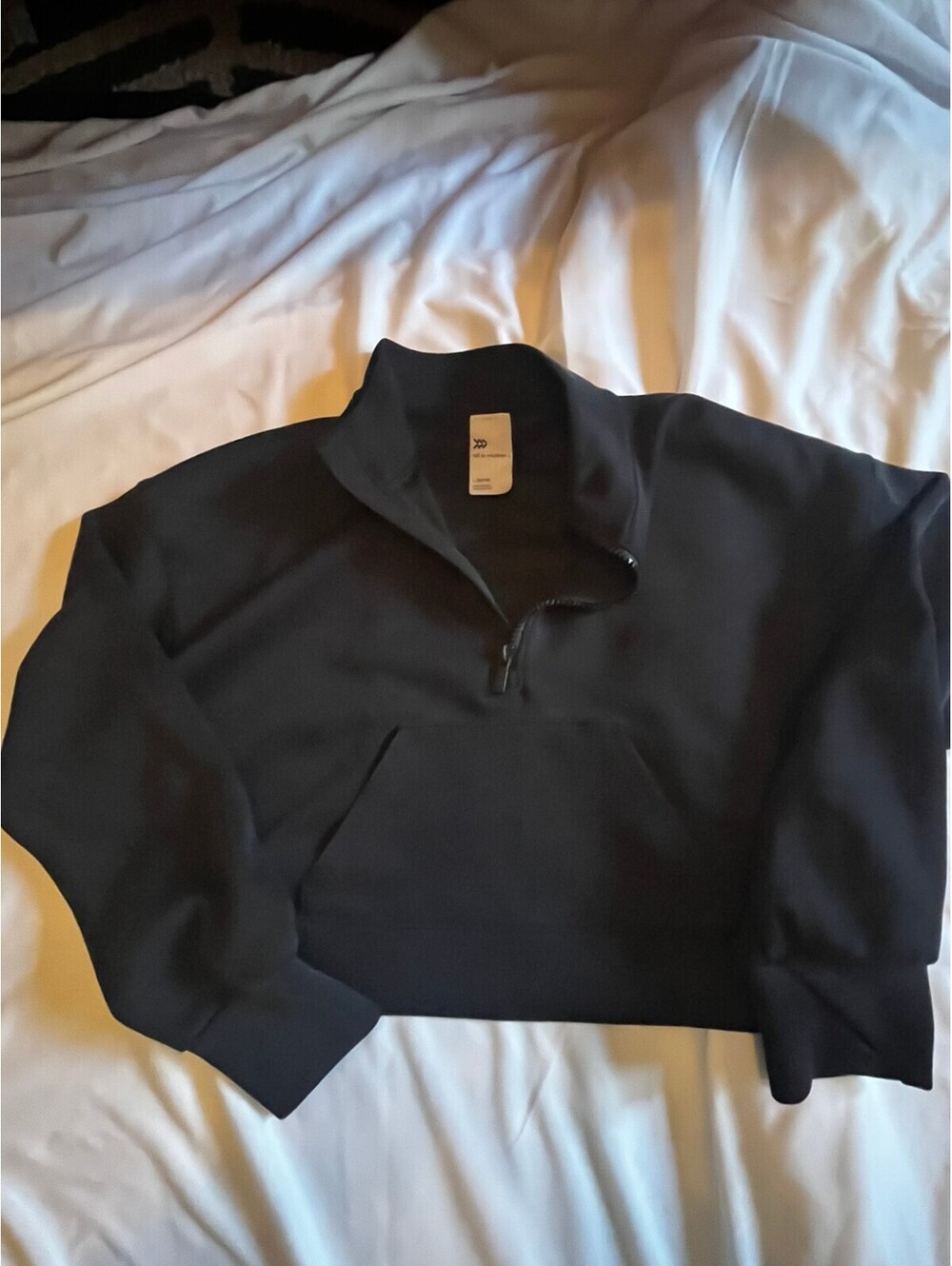 1/4 zip crop athletic girls top